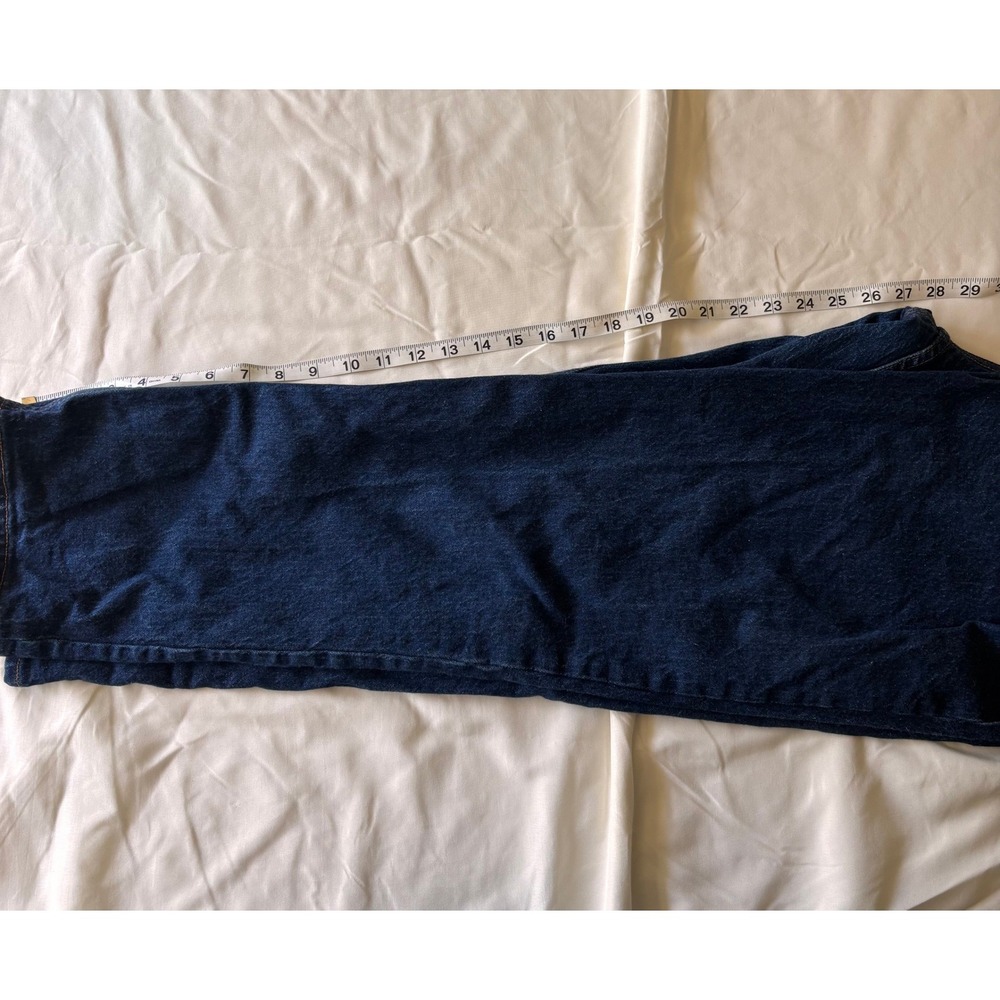 Abercrombie & Fitch Curve Love 90s Straight Ultra High Rise Jeans Blue 32 14s - Picture 6 of 6